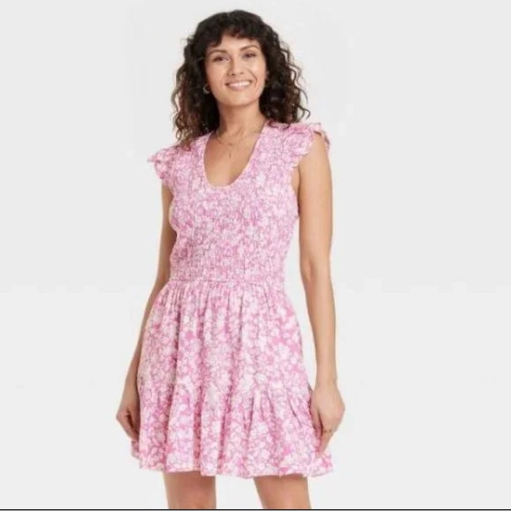 Universal Threads Pink Floral Women's Dress